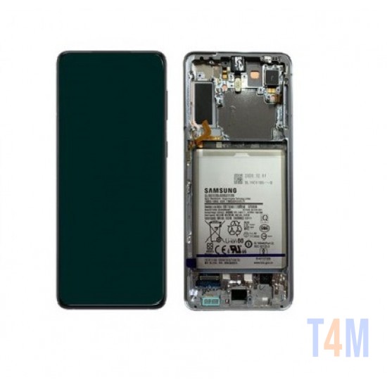 TOUCH DISPLAY COM FRAME Y BATTERY SAMSUNG GALAXY G996/S21 PLUS 5G 2021 SERVICE PACK NEGRO (GH82-24744A/2455A/24505A)